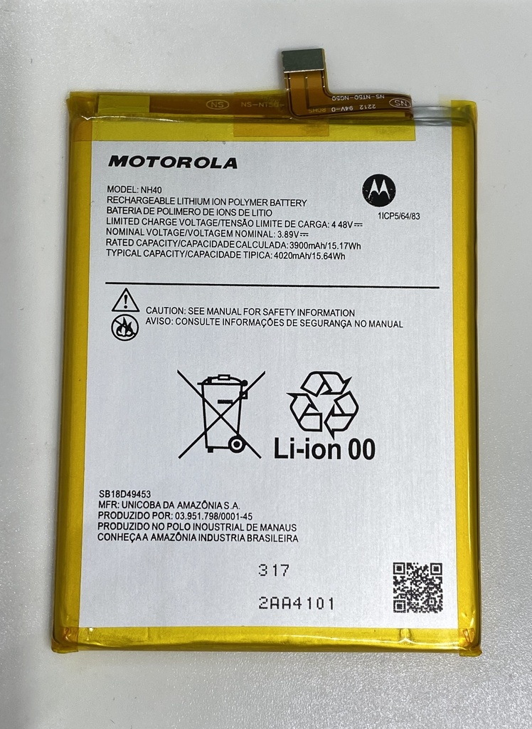 Batería Moto E22 / E22i / NH40