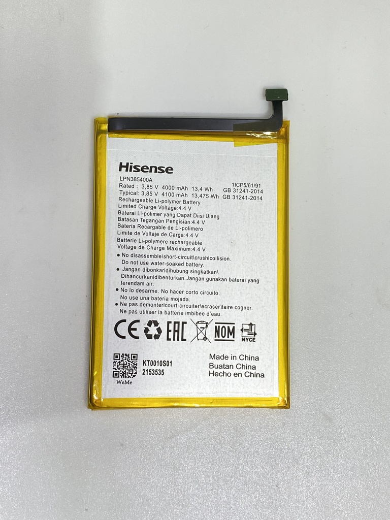Batería Hisense H40 Lite / LPN385400A