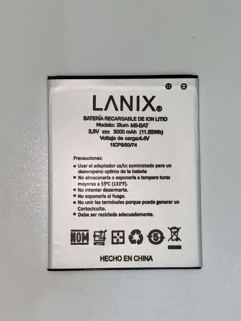 Batería Lanix M9 / 1LCP4/60/74