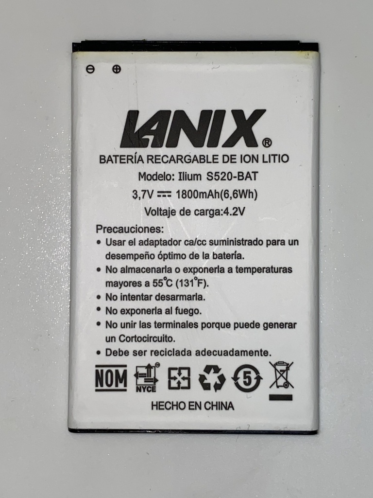 Batería Lanix S520 / X500 / X510 / X520 / X530 / 1LCP4/60/73