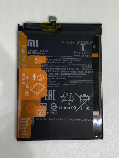 Batería Xiaomi Note 9 Pro / Note 10 Pro 4G / BN53