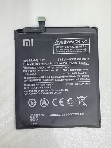 Batería Xiaomi Mi A1 / Mi 5X / Note 5A / Note 5A PRO / BN31