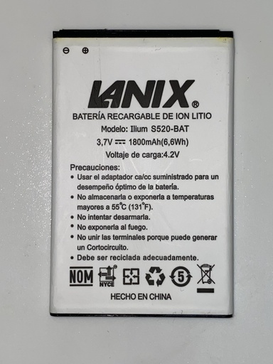 Batería Lanix S520 / X500 / X510 / X520 / X530 / 1LCP4/60/73