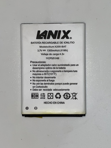 Batería Lanix X200 / 1LCP4/60/72